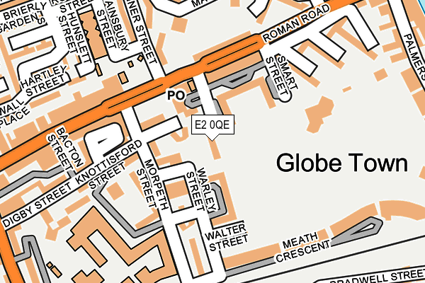 E2 0QE map - OS OpenMap – Local (Ordnance Survey)