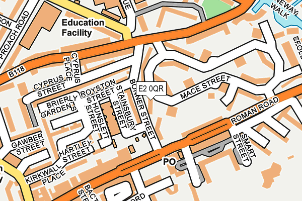 E2 0QR map - OS OpenMap – Local (Ordnance Survey)