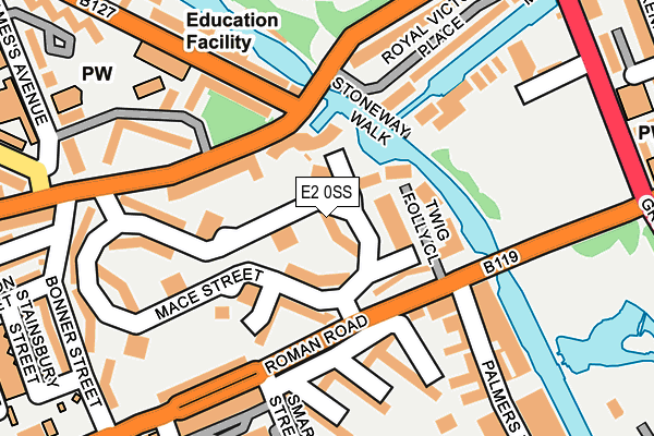 E2 0SS map - OS OpenMap – Local (Ordnance Survey)