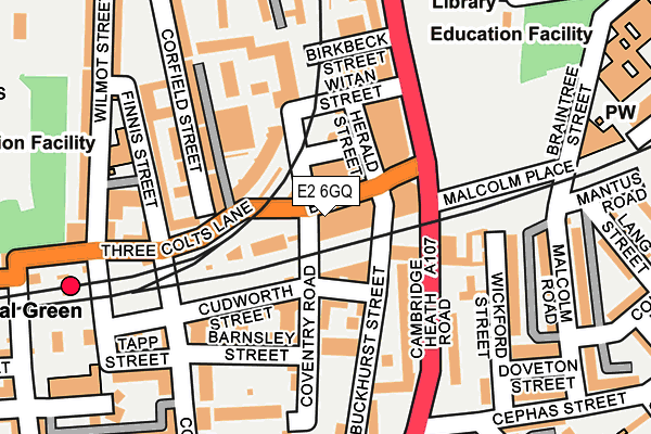E2 6GQ map - OS OpenMap – Local (Ordnance Survey)