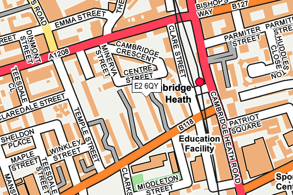 E2 6QY map - OS OpenMap – Local (Ordnance Survey)
