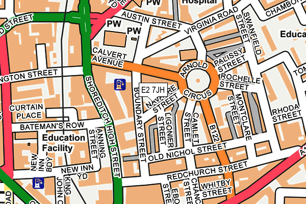 E2 7JH map - OS OpenMap – Local (Ordnance Survey)