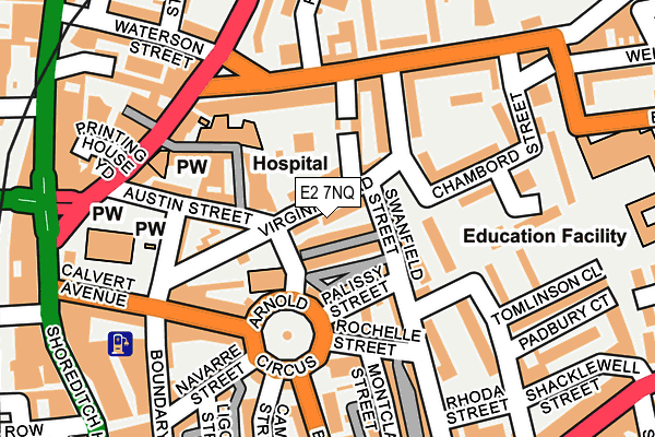 E2 7NQ map - OS OpenMap – Local (Ordnance Survey)
