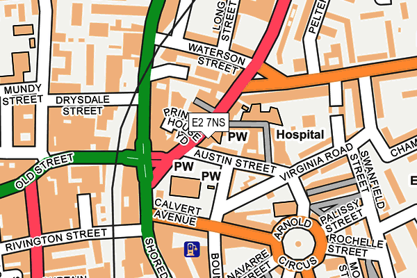 E2 7NS map - OS OpenMap – Local (Ordnance Survey)