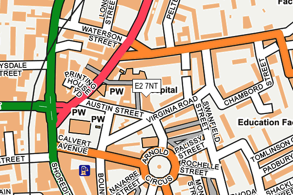 E2 7NT map - OS OpenMap – Local (Ordnance Survey)