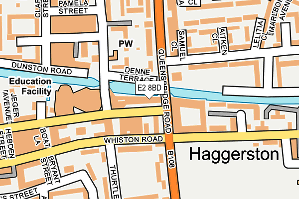 E2 8BD map - OS OpenMap – Local (Ordnance Survey)