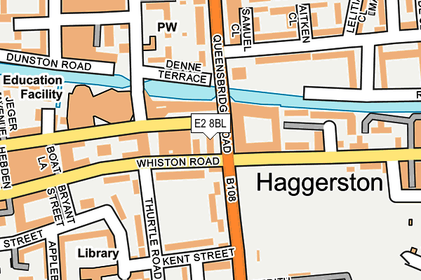 E2 8BL map - OS OpenMap – Local (Ordnance Survey)