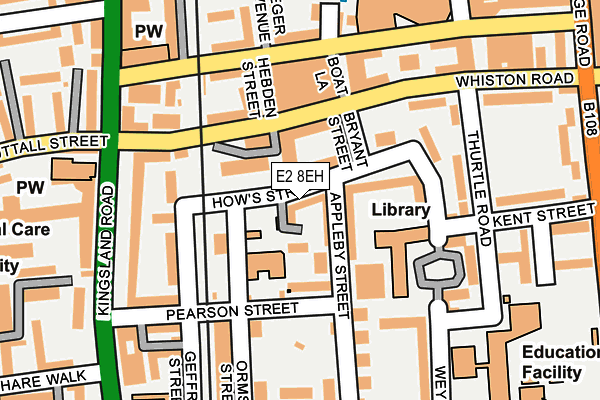 E2 8EH map - OS OpenMap – Local (Ordnance Survey)