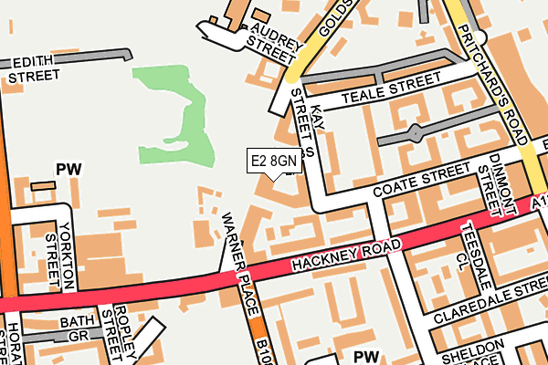 E2 8GN map - OS OpenMap – Local (Ordnance Survey)