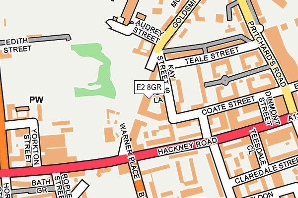E2 8GR map - OS OpenMap – Local (Ordnance Survey)