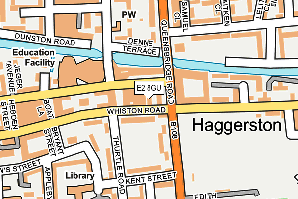 E2 8GU map - OS OpenMap – Local (Ordnance Survey)