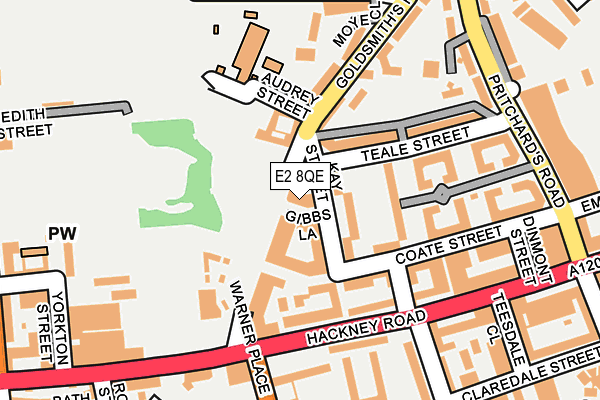 E2 8QE map - OS OpenMap – Local (Ordnance Survey)
