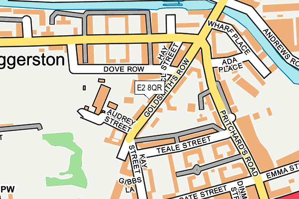 E2 8QR map - OS OpenMap – Local (Ordnance Survey)