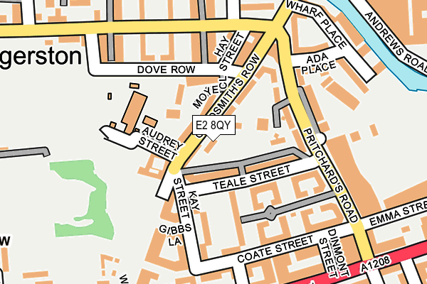 E2 8QY map - OS OpenMap – Local (Ordnance Survey)