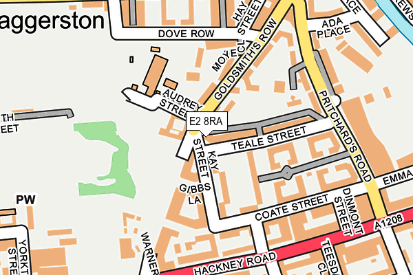 E2 8RA map - OS OpenMap – Local (Ordnance Survey)