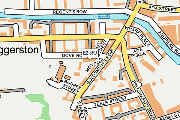 E2 8RJ map - OS OpenMap – Local (Ordnance Survey)