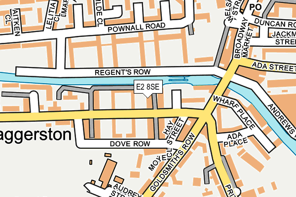 E2 8SE map - OS OpenMap – Local (Ordnance Survey)