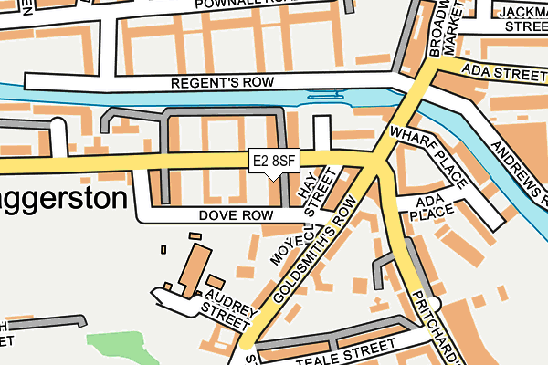 E2 8SF map - OS OpenMap – Local (Ordnance Survey)