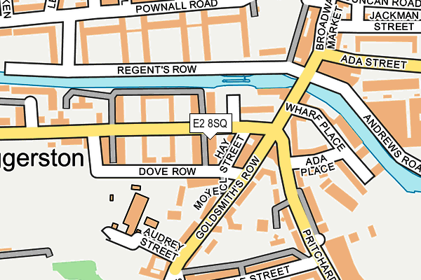 E2 8SQ map - OS OpenMap – Local (Ordnance Survey)