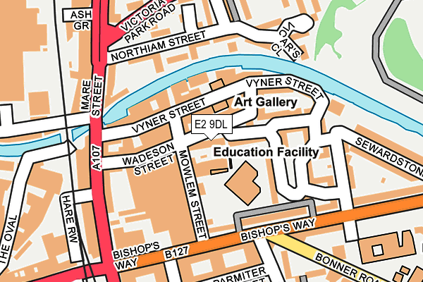 E2 9DL map - OS OpenMap – Local (Ordnance Survey)