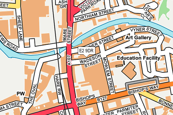 E2 9DR map - OS OpenMap – Local (Ordnance Survey)