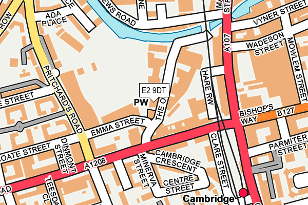 E2 9DT map - OS OpenMap – Local (Ordnance Survey)