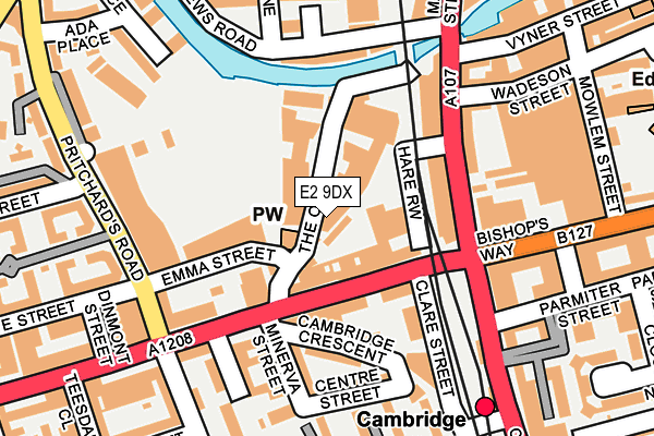 E2 9DX map - OS OpenMap – Local (Ordnance Survey)