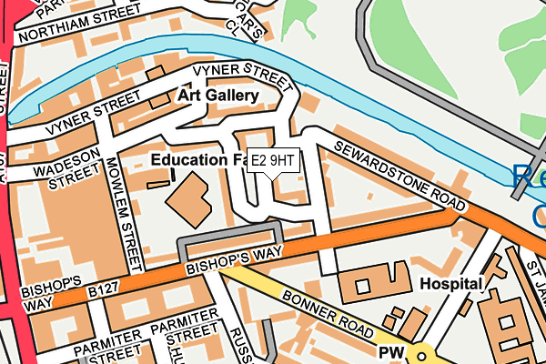 E2 9HT map - OS OpenMap – Local (Ordnance Survey)