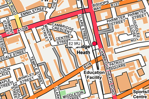 E2 9RJ map - OS OpenMap – Local (Ordnance Survey)
