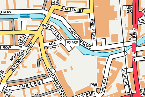 E2 9SP map - OS OpenMap – Local (Ordnance Survey)