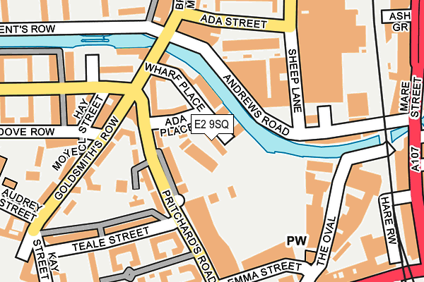 E2 9SQ map - OS OpenMap – Local (Ordnance Survey)