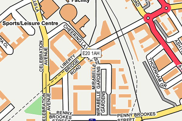 E20 1AH map - OS OpenMap – Local (Ordnance Survey)