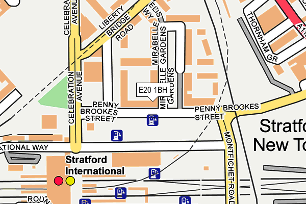 E20 1BH map - OS OpenMap – Local (Ordnance Survey)