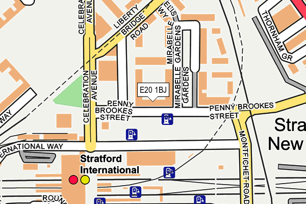 E20 1BJ map - OS OpenMap – Local (Ordnance Survey)