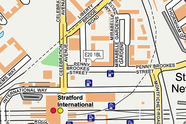 E20 1BL map - OS OpenMap – Local (Ordnance Survey)