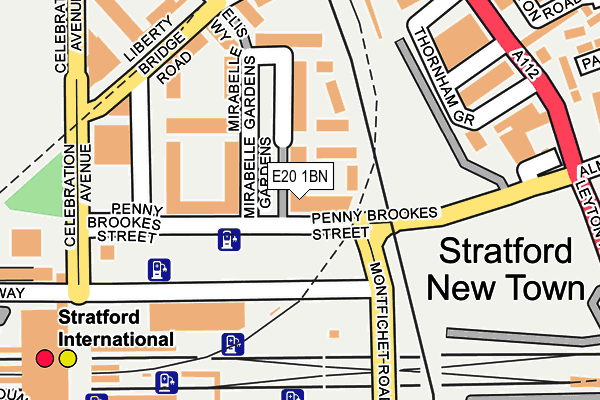 E20 1BN map - OS OpenMap – Local (Ordnance Survey)