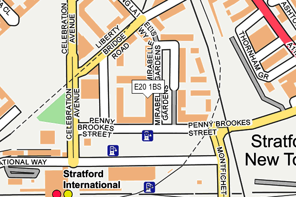 E20 1BS map - OS OpenMap – Local (Ordnance Survey)