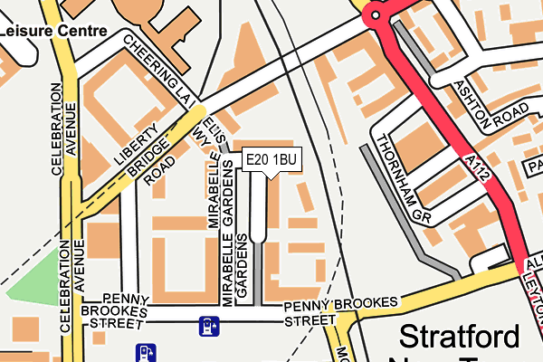 E20 1BU map - OS OpenMap – Local (Ordnance Survey)