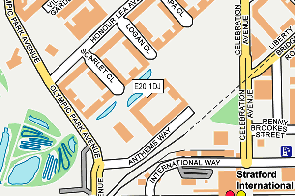 E20 1DJ map - OS OpenMap – Local (Ordnance Survey)