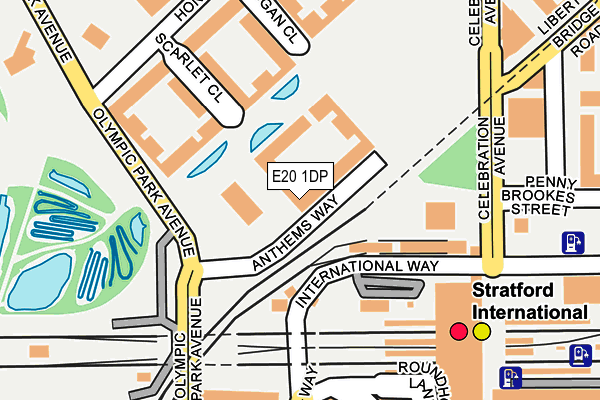 E20 1DP map - OS OpenMap – Local (Ordnance Survey)