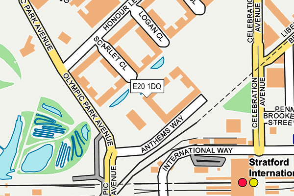 E20 1DQ map - OS OpenMap – Local (Ordnance Survey)