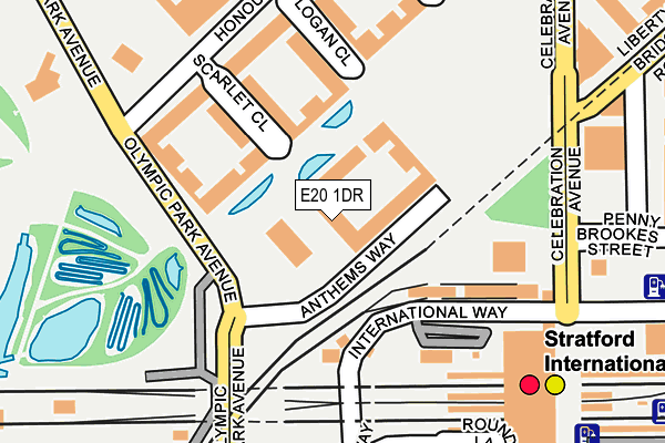 E20 1DR map - OS OpenMap – Local (Ordnance Survey)