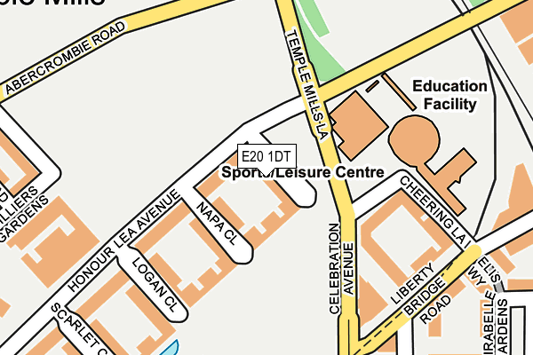 E20 1DT map - OS OpenMap – Local (Ordnance Survey)