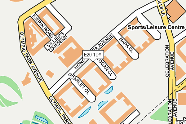 E20 1DY map - OS OpenMap – Local (Ordnance Survey)