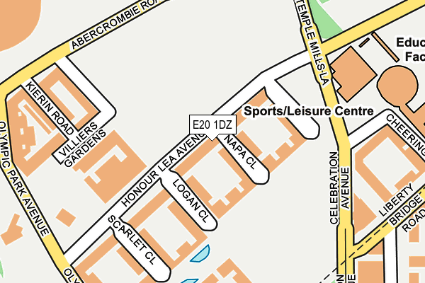 E20 1DZ map - OS OpenMap – Local (Ordnance Survey)