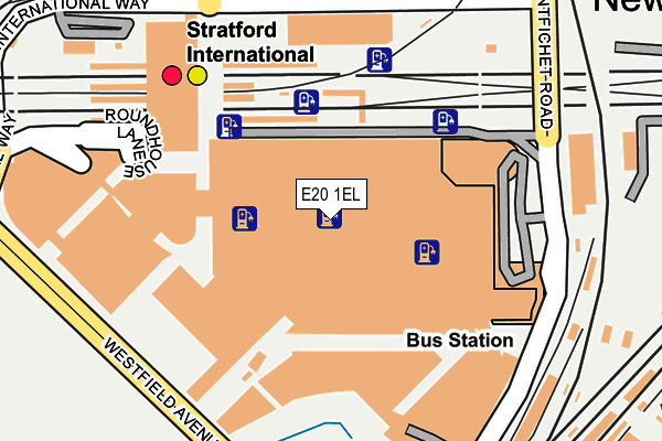 E20 1EL map - OS OpenMap – Local (Ordnance Survey)