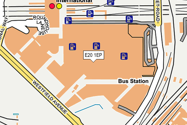 E20 1EP map - OS OpenMap – Local (Ordnance Survey)