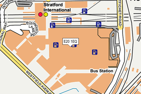 E20 1EQ map - OS OpenMap – Local (Ordnance Survey)