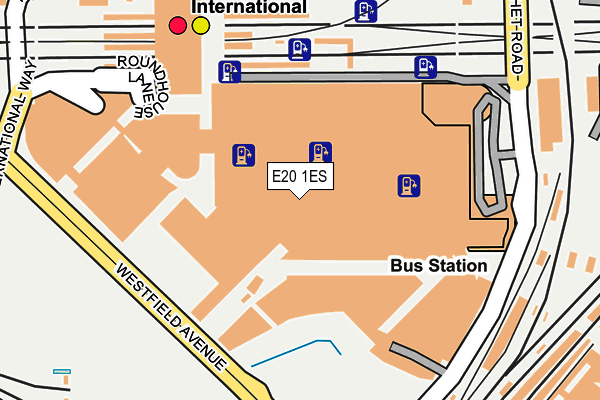 E20 1ES map - OS OpenMap – Local (Ordnance Survey)