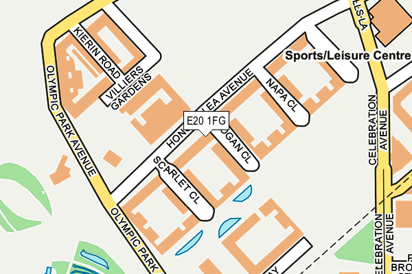 E20 1FG map - OS OpenMap – Local (Ordnance Survey)